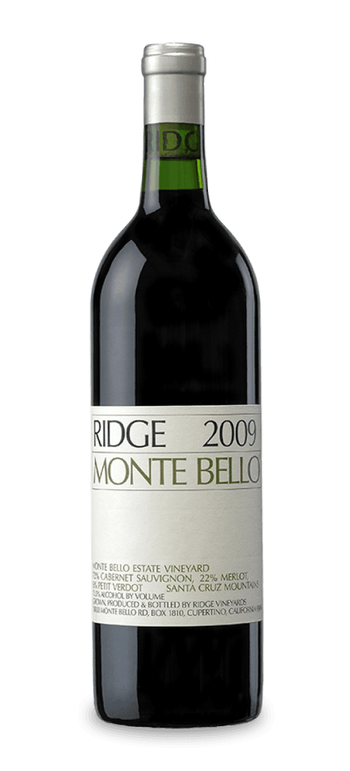 Ridge, California Cabernet Sauvignon Monte Bello, Santa Cruz Mountains