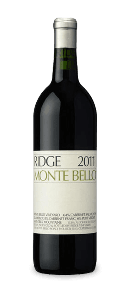 Ridge, California Cabernet Sauvignon Monte Bello, Santa Cruz Mountains