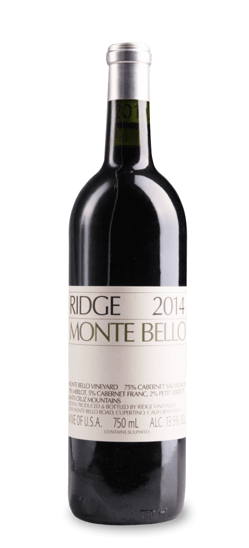 Ridge, California Cabernet Sauvignon Monte Bello, Santa Cruz Mountains