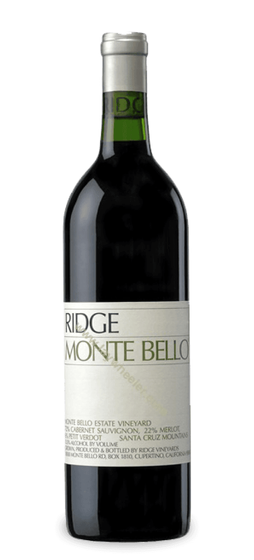Ridge, California Cabernet Sauvignon Monte Bello, Santa Cruz Mountains