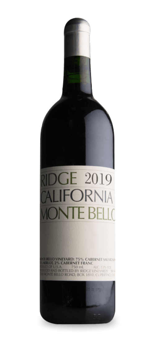 Ridge, California Cabernet Sauvignon Monte Bello, Santa Cruz Mountains