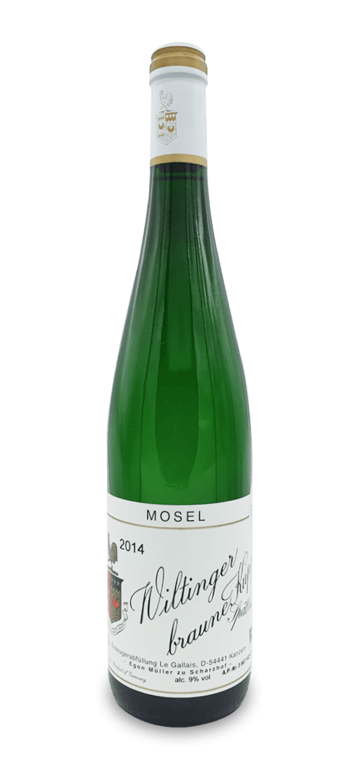 Egon Muller, Scharzhof Gallais Wiltinger Braune Kupp Riesling Spatlese, Mosel
